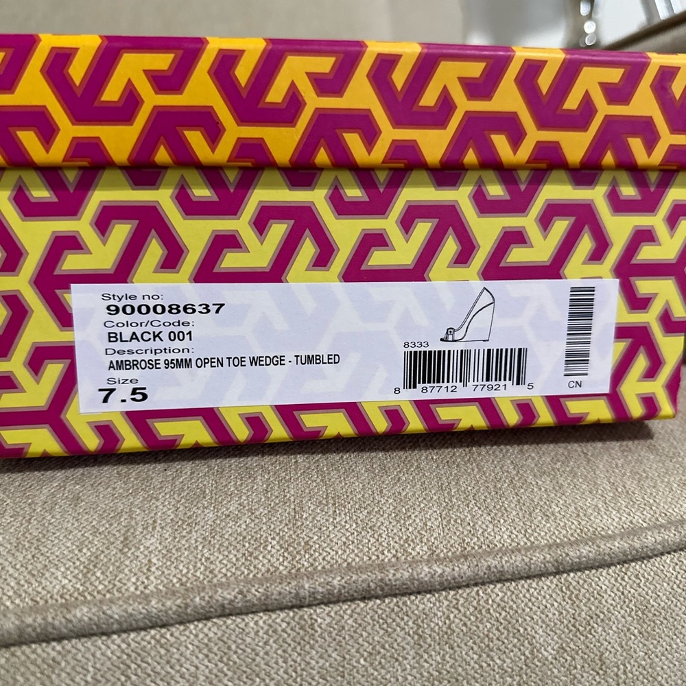 Tory Burch Black Wedges